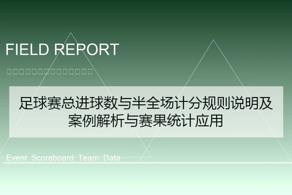 足球赛总进球数与半全场计分规则说明及案例解析与赛果统计应用